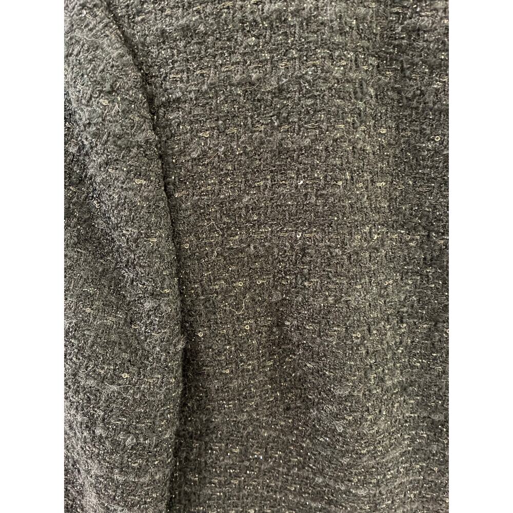 Urban Revivo Black Tweed Blazer Size 4 - Picture 3 of 7